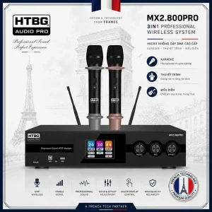 Đẩy Liền Vang Micro 3 Trong 1 HTBG MX2.800PRO